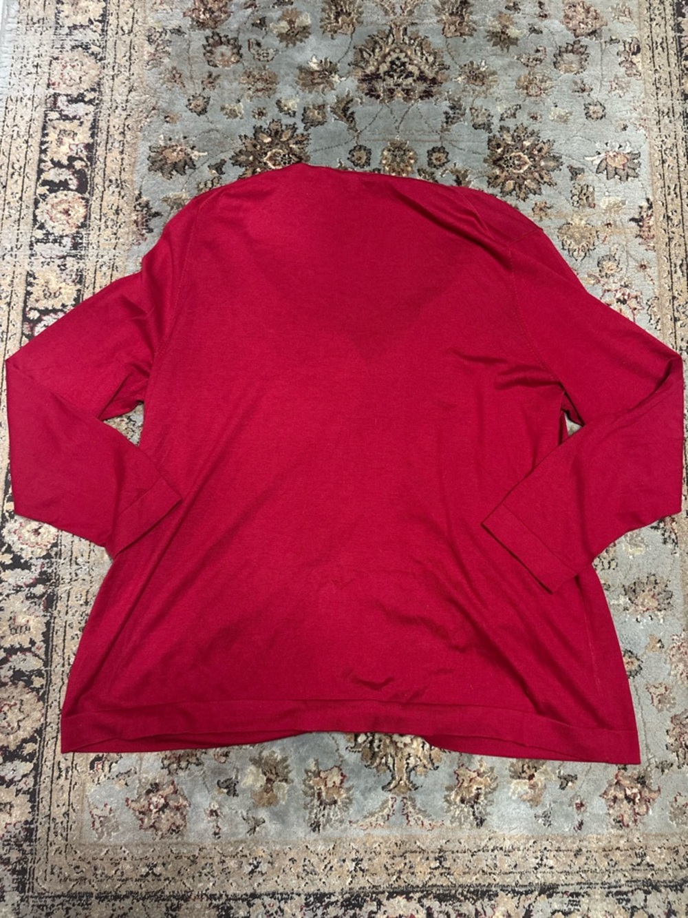 Talbots Raspberry Red Knit Cardigan - Picture 6 of 6